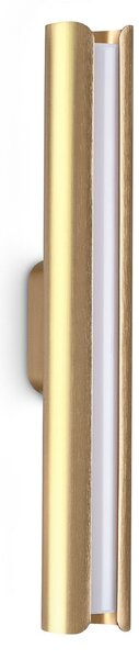 IDEAL LUX Стенен LED светилник Dorica, меден цвят, височина 30 см, метал, Мед, Дневна/трапезария, Алуминий, Модерен
