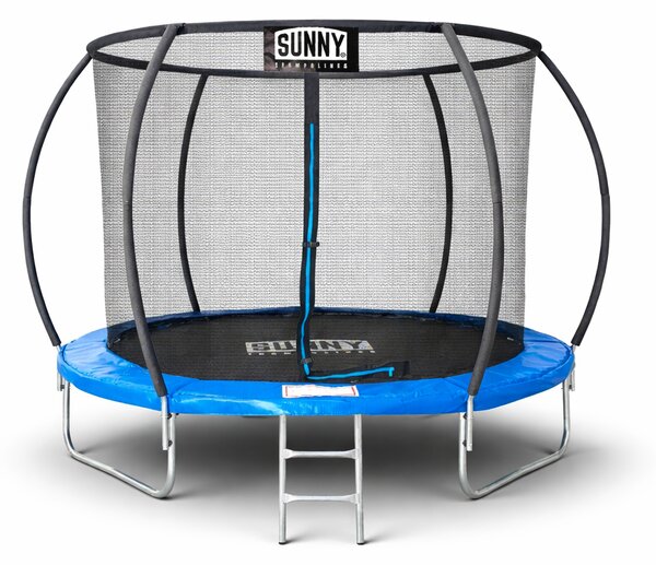 Батут Sunny Premium комплект син 244 см + Вътрешна Мрежа + Стълба