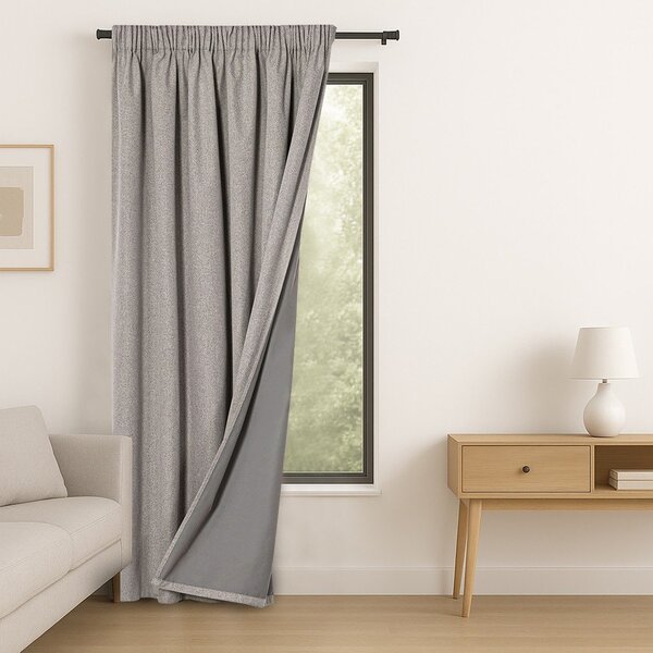 Кафяво-сиво затъмняващо перде 140x250 cm Corita – Restilo