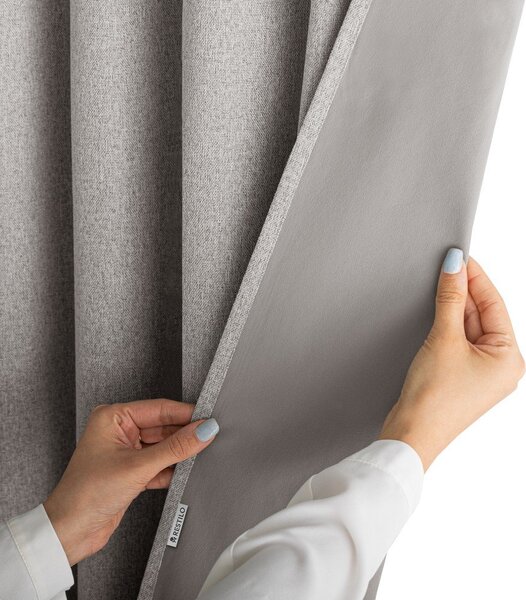 Кафяво-сиво затъмняващо перде 140x250 cm Corita – Restilo