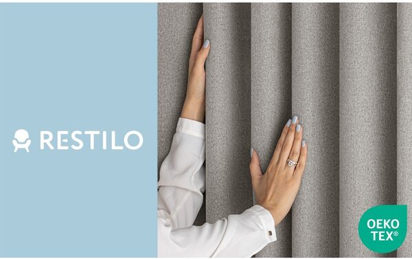 Кафяво-сиво затъмняващо перде 140x250 cm Corita – Restilo