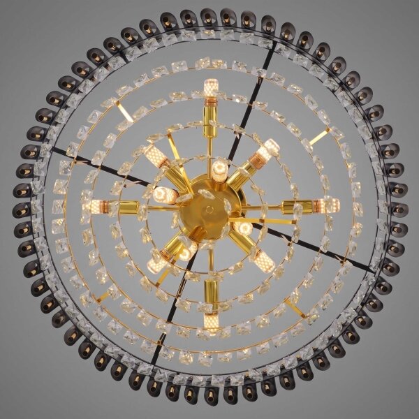 BRILAGI - Плафонен полилей ECLIPSE 12xE14/10W/230V пр. 78 cm златист/черен