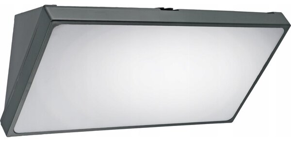 LED Външно стенно осветително тяло със сензор LED/20W/230V IP65 сиво