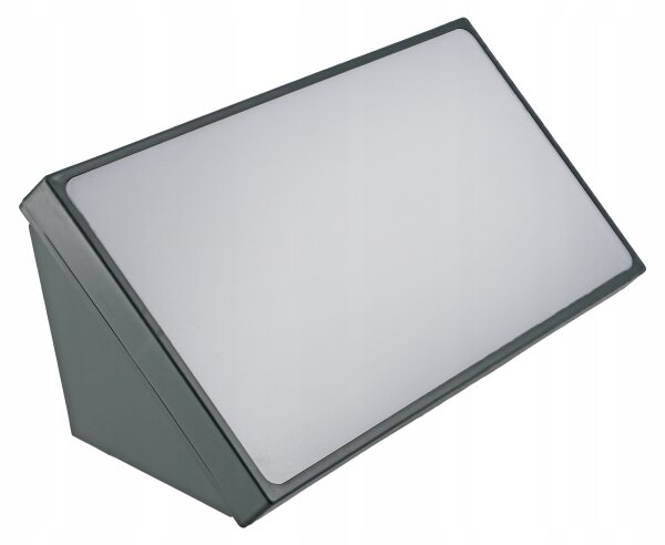 LED Външно стенно осветително тяло със сензор LED/20W/230V IP65 сиво