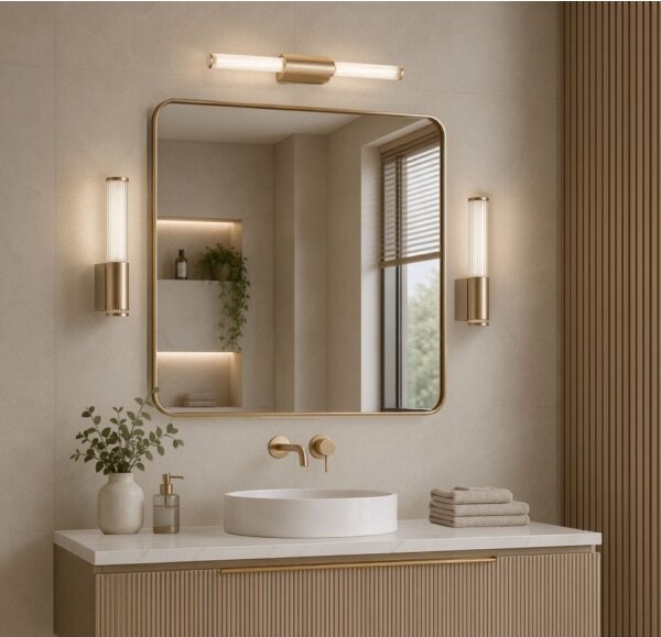 Rabalux 75106 - LED стенен аплик за баня CALYN LED/6W/230V IP44 златист