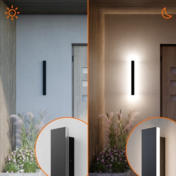 LED Външно стенно осветително тяло LED/18W/230V 60 см IP65 черно