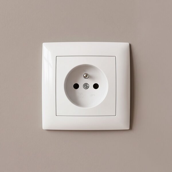 Единичен контакт със заземяване OSTE JNH001-G White