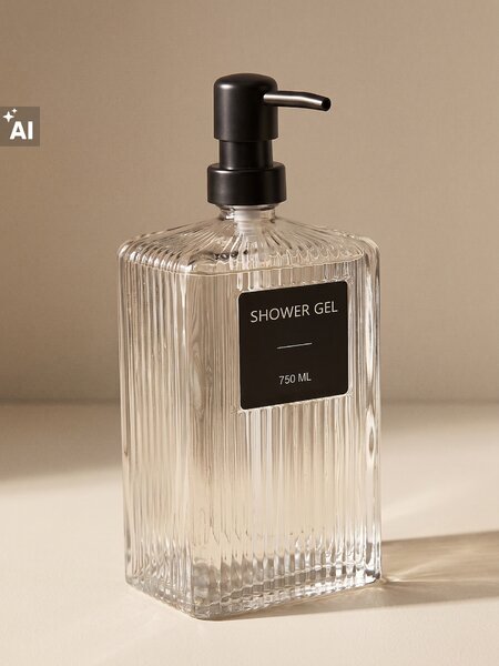 Sinsay - Оребрен дозатор за сапун - Светло сиво