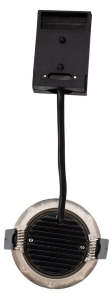 DOTLUX LED лампа за вграждане в таван CIRCLEminidim неръждаема стомана Ø 8,5cm, Затъмняване, Металик, Баня, Алуминий, Модерен, Таван за вграждане