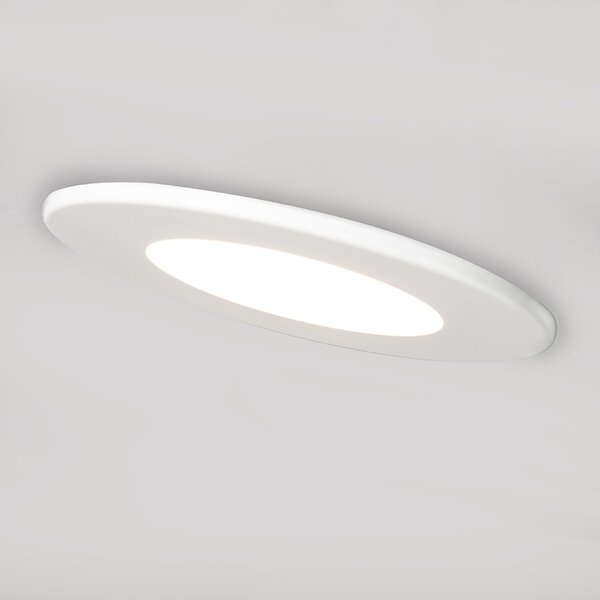 Комплект от 3 кръгли LED 5W бели водоустойчиви вградени спотове за баня - Blanca