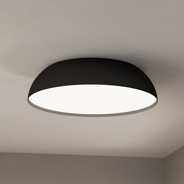 EGLO connect Smart LED таванна лампа Tollos-Z, Ø 55 cm, Затъмняване, Черен, Дневна/трапезария, Алуминий, Модерен