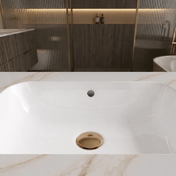 Стенна мивка REA Aresa Grey Gold 60