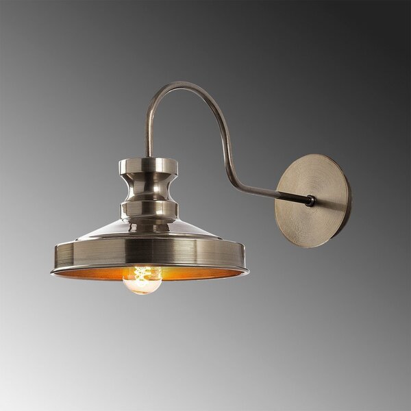 Стенна лампа в месингов цвят ø 22 cm Kiruna – Opviq lights