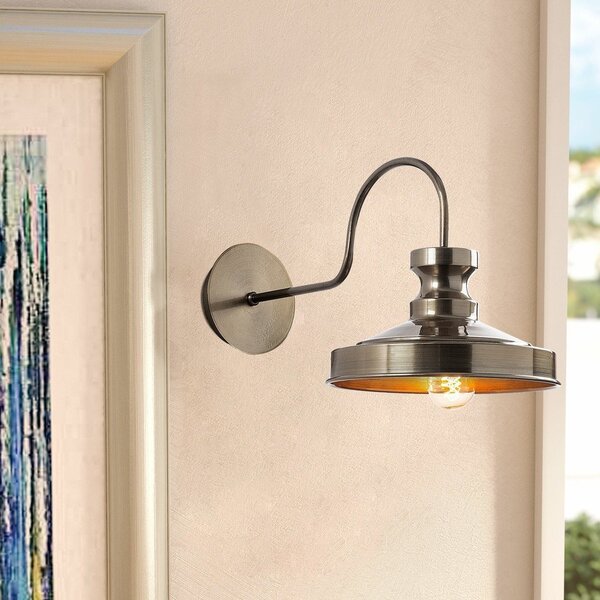 Стенна лампа в месингов цвят ø 22 cm Kiruna – Opviq lights