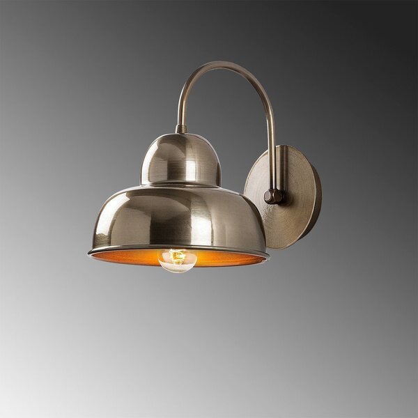 Стенна лампа в месингов цвят ø 20 cm Multan – Opviq lights