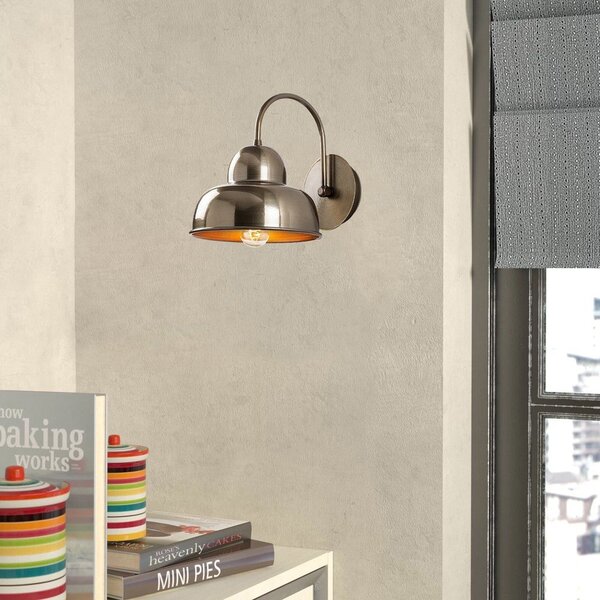 Стенна лампа в месингов цвят ø 20 cm Multan – Opviq lights