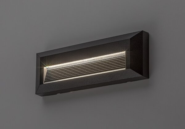 Rabalux 77189 - LED външно стенно осветително тяло KAVALA LED/6W/230V IP65 черно