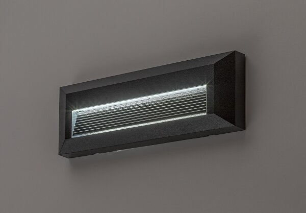 Rabalux 77189 - LED външно стенно осветително тяло KAVALA LED/6W/230V IP65 черно