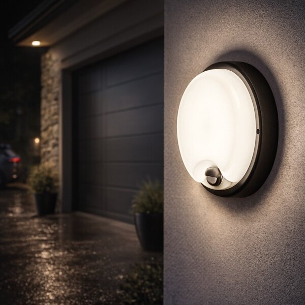 Rabalux 77213 -LED LONATO външно стенно осветително тяло със сензор LED/18W/230V IP65 черно