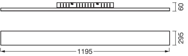 Osram - Повърхностно монтиран LED панел PLANON LED/40W/230V 3000K 30x120 см бял
