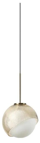 Ideal Lux - LED полилей на кабел BLOOM 1xG9/3W/230V Ø11,5 см златисто/димчато бежово