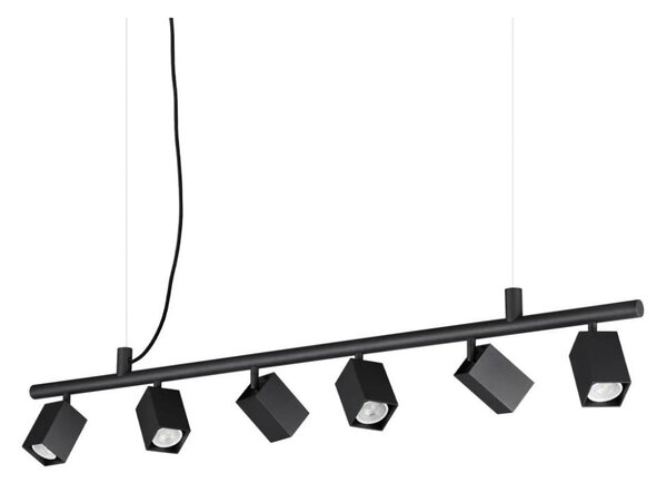 Ideal Lux - LED полилей на кабел DYNAMITE 6xGU10/7W/230V CRI 90 черен