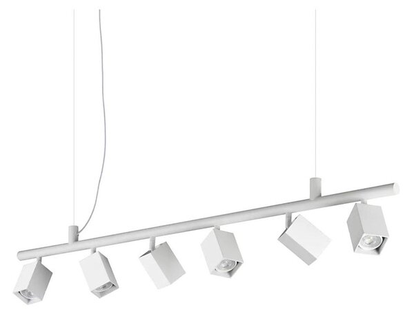 Ideal Lux - LED полилей на кабел DYNAMITE 6xGU10/7W/230V CRI 90 бял