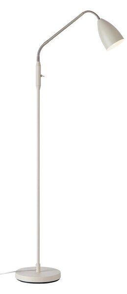 Бежова LED затъмняваща се подова лампа с метален абажур (височина 140 cm) Patro – Markslöjd