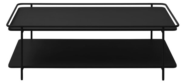 Черна метална масичка за кафе 55x110 cm Yuba – Unique Furniture