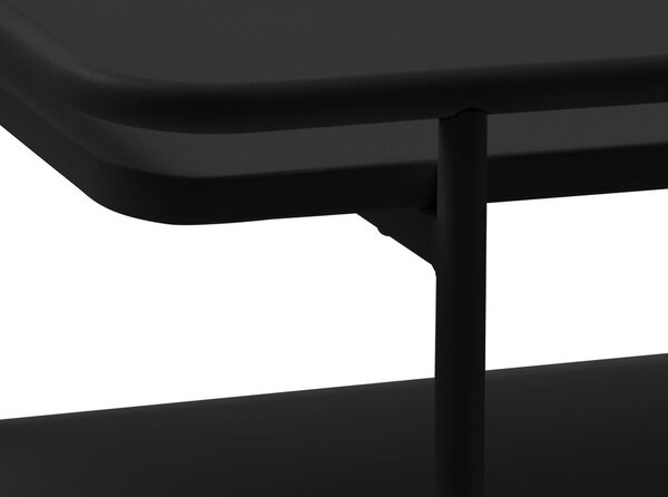 Черна метална масичка за кафе 55x110 cm Yuba – Unique Furniture