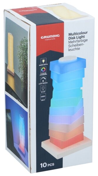 Grundig - LED RGB Сензорна настолна лампа LED/4,5W/5V