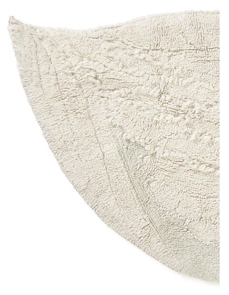 Кремав ръчно изработен памучен детски килим подходящ за пране 100x120 cm Swan – Lorena Canals