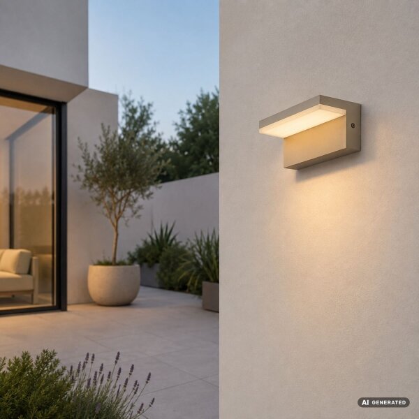 Rabalux 77219 - LED външно стенно осветително тяло ZARAGOZA LED/9W/230V IP54 бежово