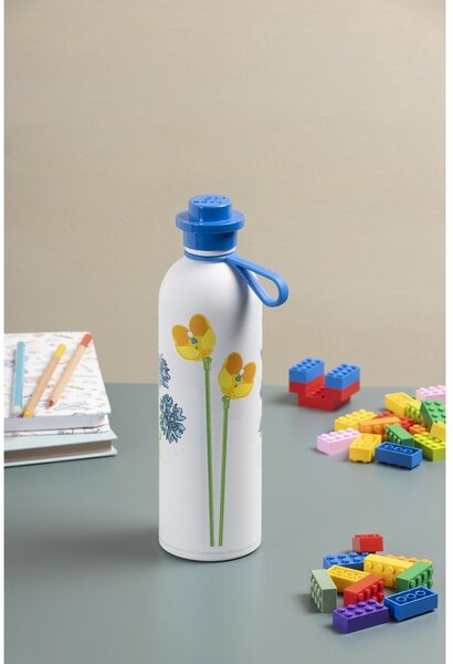 Бял/син детски термос 560 ml Meadow Flowers – LEGO®