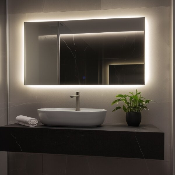 Brilagi - LED огледало за баня LUCE LED/36W/230V 60x120 см IP44 CRI 90 димируемо + CCT