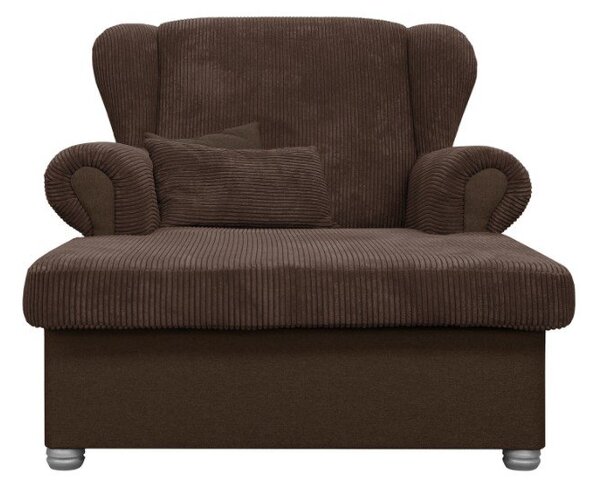 Тъмнокафяво кресло от рипсено кадифе Lord – Ropez