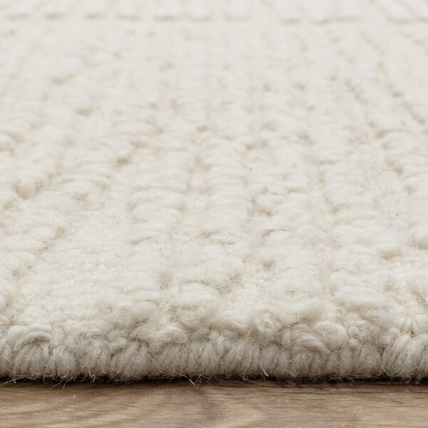 Ръчно изработен вълнен килим в цвят слонова кост 120x170 cm Zennith Column – Asiatic Carpets