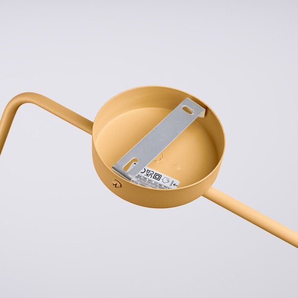 Жълта стенна лампа за контакт ø 14 cm Zylo – Sollux