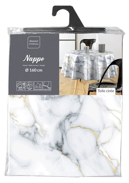 Покривка за маса ø 160 cm Marquina – douceur d'intérieur
