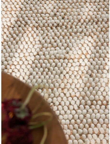 Бежов ръчно изработен килим със смес от вълна 160x230 cm Peas – Villeroy&Boch