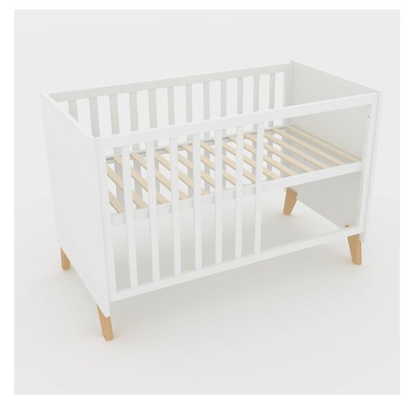 Бяло детско креватче 60x120 cm Léon – Roba