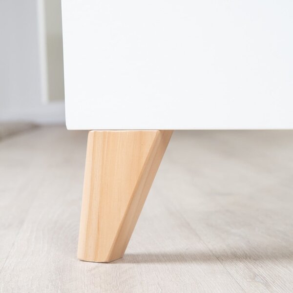 Бяло детско креватче 60x120 cm Léon – Roba