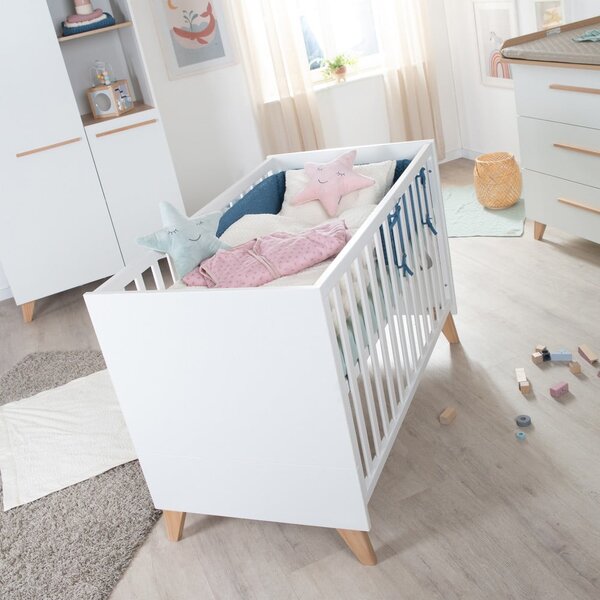 Бяло детско креватче 60x120 cm Léon – Roba
