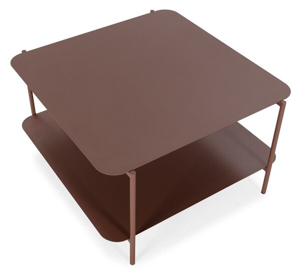 Теракотена метална масичка за кафе 70x73 cm Beatrix – MOME