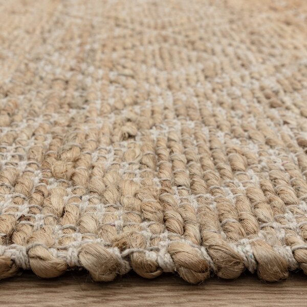 Ръчно изработен килим със смес от юта в естествен цвят 120x170 cm Asher Natural – Asiatic Carpets