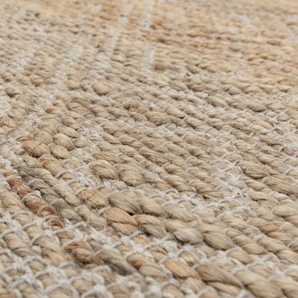 Ръчно изработен килим със смес от юта в естествен цвят 120x170 cm Asher Natural – Asiatic Carpets
