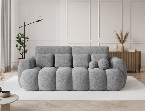 Сив разтегателен диван от букле 256 cm Cotonn – ELTAP