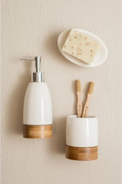 Комплект аксесоари за баня от бял камък Earth - Premier Housewares