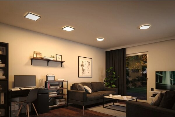 Paulmann 79921 - LED/16W панел с възможност за димиране ATRIA 230V 3000K 29,3x29,3 cm черен