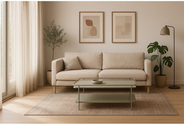 Зелена метална масичка за кафе 55x110 cm Yuba – Unique Furniture